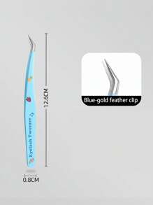 1 Pc Lash Tweezers Eyelash Extension Tweezers, Stainless Steel Straight Tip Tweezers Curved Tip Tweezers Individual Volume Eyelash Tweezers Isolation Tweezers False Lash Application Tools