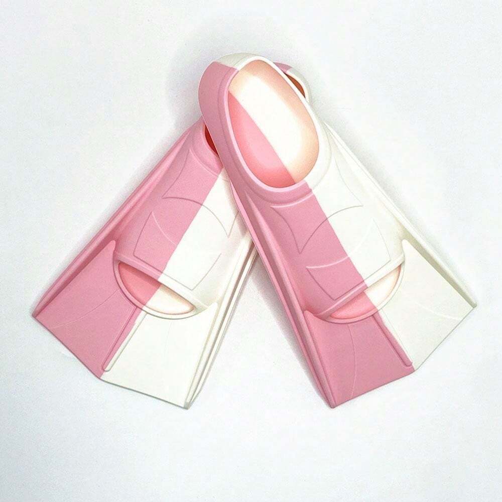 1 Pair Silicone Short Fins For Swimming Training, Youth Professional