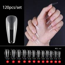Puntas de uñas de imitación cuadradas extra cortas, conjunto de 120 piezas de puntas de uñas de acrílico mate suave pre-archivadas, puntas de uñas de gel suave preformadas para cubrir la uña completa en 12 tamaños de Gel X puntas de uñas falsas para principiantes y suministros de uñas para salón uñas falsas uña falsa uña acrílica