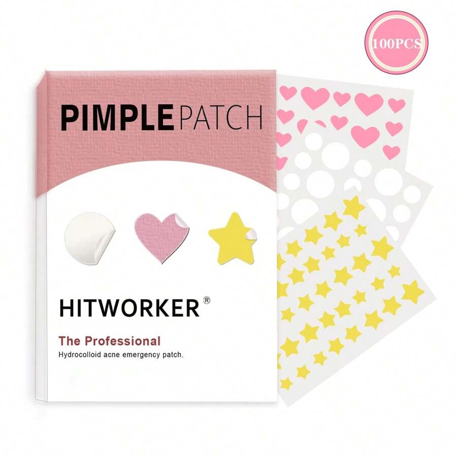 100pcs Acne Patch For Covering Zits And Blemishes, Spot Cover Stickers
