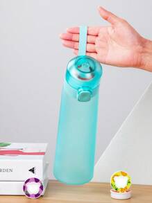 1pc Sports Water Bottle With 1 Random Scent Pod, 0 Sugar 0 Calorie Scent Pods, For Valentine's Day Gifts, Birthday Gift, Suitable For Gyms, Schools, 7pcs Scent Pods Available, For Outdoor, Camping