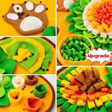 Flower Shaped Pet Snuffle Mat, Slow Feeder Mat For Dogs, Small & Medium Breed Training Feeding Mat For Sniffing Skill
