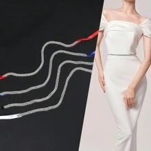 New Arrival elegancki pas ze strasami dla nowożeńców do sukni ślubnej formalne akcesoria do sukni, kryształowy diament damski łańcuszek w talii na ślub i imprezę i bankiet