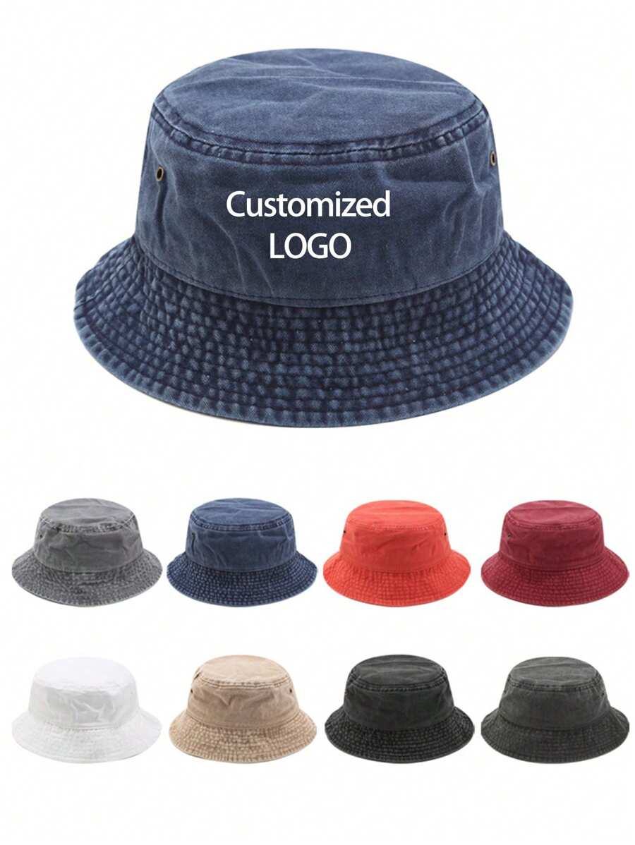 Mũ chống nắng in logo tùy chỉnh dành cho cả nam và nữ, phong cách ngư dân cổ điển, thích hợp làm quà tặng cho Ngày của Mẹ, Lễ hội âm nhạc, Ngày lễ tình nhân, Sinh nhật, Ngày lễ. - Mũ của ngư dân - Xem 1