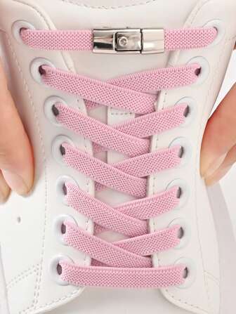 زوج من أحذية رياضية بسيطة من دون ربطة مع إبزيم قابل للتبديل ، أربطة أحذية ملونة وعصرية ، مناسبة للحذاء الرياضي ، الأحذية الرياضية والأحذية اليومية ، أحذية الجري والتدريب للرجال