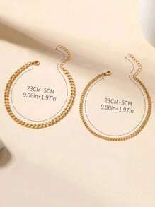 5pcs New Fashion Zinc Alloy Material Waterproof Tarnish Resistant Twisted, Snake & Beaded Chain Bracelet Set, Perfect For Women's Daily Wear, Party Dressing And Gift Giving(Do Not Wear During Exercise Or Bathing)