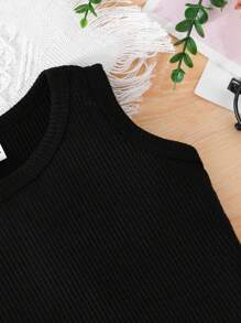 Baby Boy 3pcs/Set Summer Casual Sleeveless Round Neck Tank Top, Inner Or Outer Wear