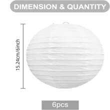 10Pcs White Chinese Japanese Paper Lantern Mixed Size Hanging Paper Lantern Decoration Party Lantern For Wedding Birthday Halloween Party DIY, 5 Sizes,Christmas