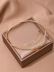 1 Stück, übertrieben minimalistischer Metallmanschetten-Armreif mit Strass und geometrischem Blumen- und Blattdesign, verstellbar, geeignet für modische Sommeroutfits, von Bloggern empfohlen, Geschenkidee für Freundin