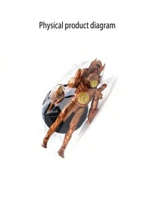 Golden Clockman Articulated Model Doll, Clockwork Man Action Figure With Movable Joints For Collection Display - Yellow - View 9