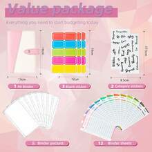 Budget Binder Money Organizer For Cash Cash Envelopes For Budgeting Budget Binder With Cash Envelopes - Pink - View 2