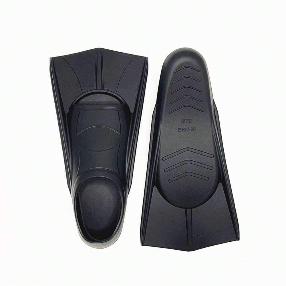 1 Pair Silicone Swim Fins For Youth Training And Diving, Short Blade