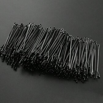 20-200件黑色百搭简约风发夹套装，包含经典发夹和BB夹；多功能简约发饰，适合日常佩戴、外出、洗脸、化妆、造型；可打造日常丸子头或凌乱发型，也适合派对和节日妆容。休闲爪夹、发夹、发卡，校园必备，大学校园用品