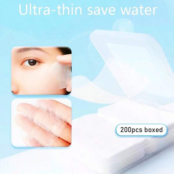 200pcs Ultra-Thin Silk Mask Sheets For Partial Use, Moisturizing And Hydrating, Specially Designed For Applying Toner, Breathable And Ultra-Fitting, For Face Accessories
