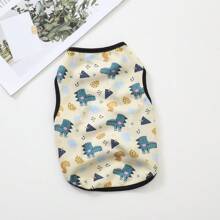 Original Cartoon Pet Clothes For Summer, Breathable Vest For Dogs And Cats, Suitable For Corgis, Teddy Bears, Etc.