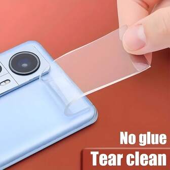 1roll Reusable Traceless Nano Adhesive Tape Clear, Washable, Removable Multipurpose Nano Gel Tape For Home, Kitchen, Bathroom, Office And Car Back To School