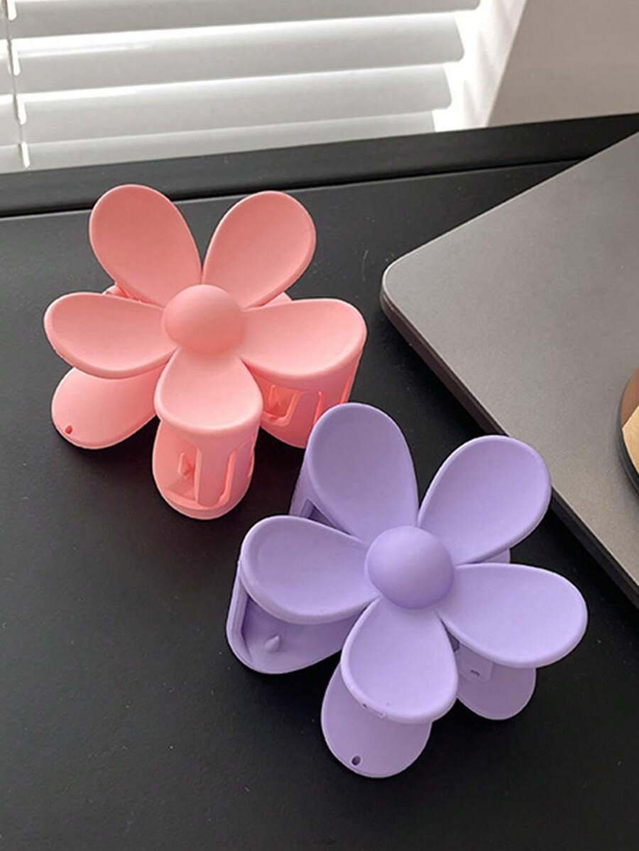 2 Cái/bộ Móng Vuốt Tóc Hoa Màu Kẹo Cho Bé Gái Nơ - Nhiều màu - Xem 1