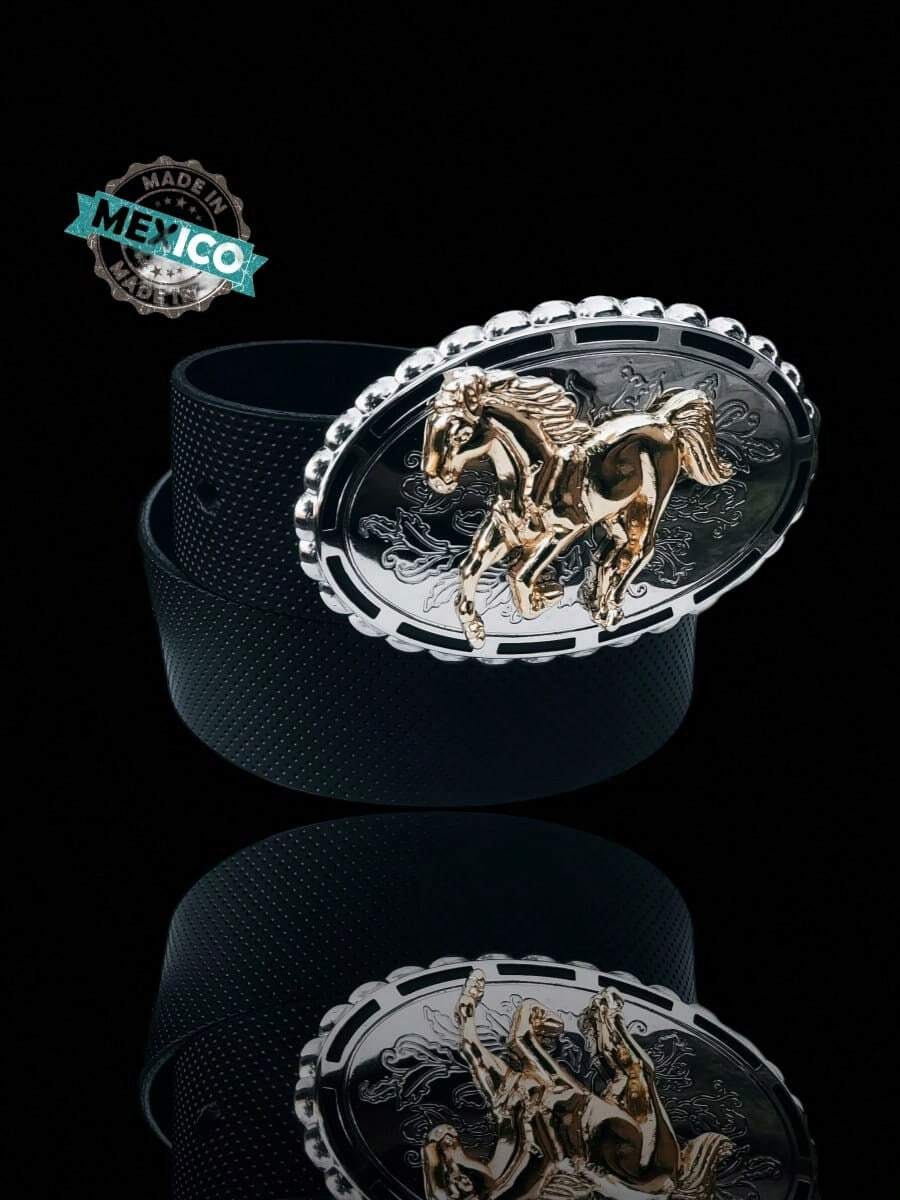 Cowboy Belt With Buckle Various Unisex Models - Full Horse - View 1