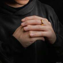 Cinereplicas LOTR Vòng cổ One Ring Trang sức - Vàng - Xem 7