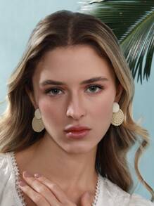 Pendientes largos redondos