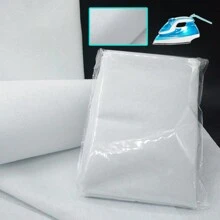 1pc 39*80inch Iron-On Fusible Fleece Interlining Adhesive Interfacing - Easy-Affix & Non-Woven Batting, Ideal For Sewing, Quilting & Crafting - White One-Sided Foam Stabilizer For Durable DIY Tote Bags & Home Decor Projects