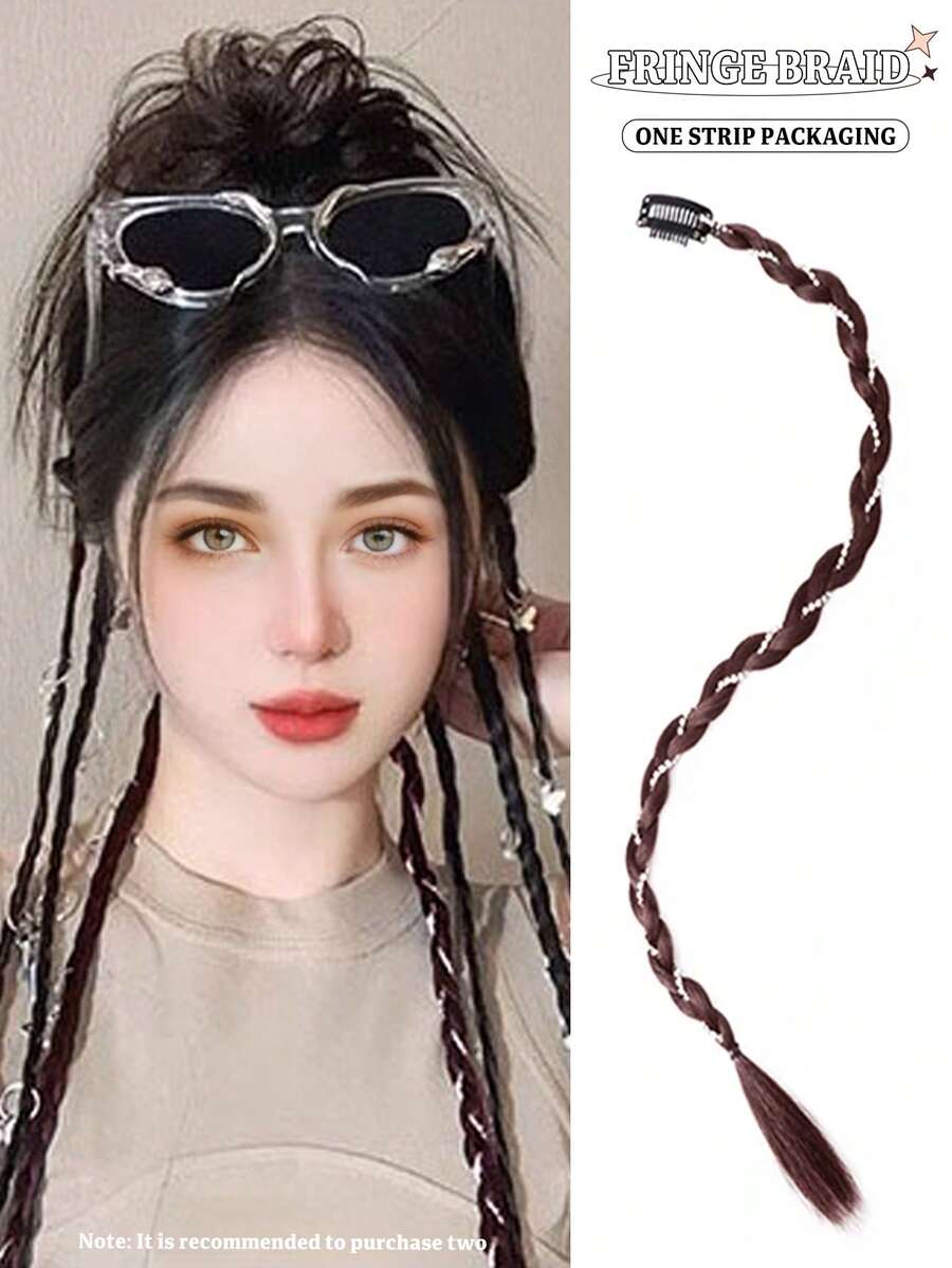 フェイクブレードの子供用2スウィートクールスパイスドレッドロックス小さなクリップポニーテールダーティーダーティーツイストボクシングフェイク