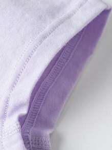 mini bala 3 piezas de ropa interior de algodón elástica y transpirable para niñas - Azul y blanco - Ver 6