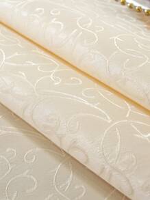 Exquisite Jacquard Satin Fabric Splicing With Delicate Water-Soluble Lace Edge Tablecloth, Kitchen Essential Square/Rectangular Table Cover, Home Decor, Festival Decor, Indoor/Outdoor, Party/Wedding Tablecloth, 1pc