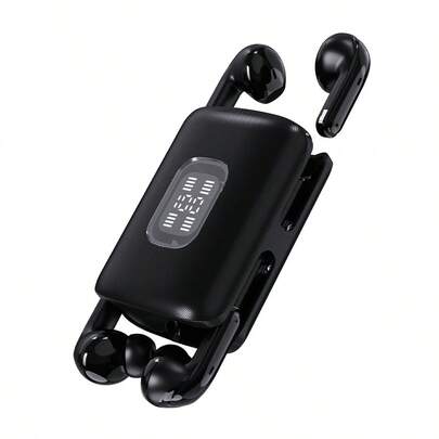 真無線入耳式智能睡眠耳機運動耳塞視頻TWS HIFI Dolby重低音ACC立體聲高清語音耳機，適用於小米和iPhone手機的適應性兼容遊戲耳塞音樂耳機。