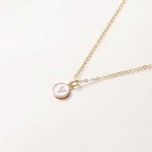 1 Stück Modische Halskette Mit Buchstaben-anhänger, Personalisierte Buchstaben-halskette Für Frauen Und Mädchen, Goldfarben, Geschenk-accessoires