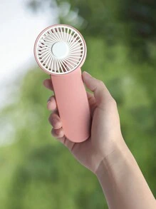 AOYI 1 pièce Ventilateur mini portatif à piles AA avec sangle suspendue, style extérieur simple, un niveau de vitesse ajustable - dégradé de couleur - Voir 3