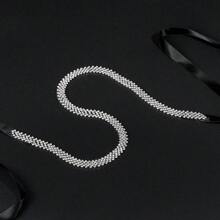 New Arrival elegancki pas ze strasami dla nowożeńców do sukni ślubnej formalne akcesoria do sukni, kryształowy diament damski łańcuszek w talii na ślub i imprezę i bankiet