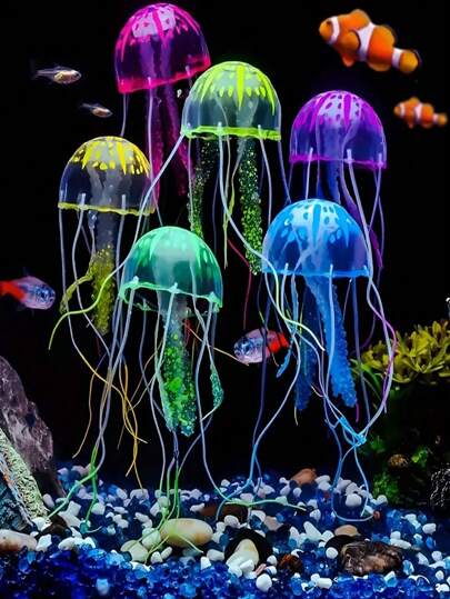1 Stück Bunte Simulationsquallen-aquariumdekoration