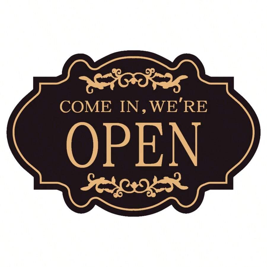 Double Sided Open & Closed Shop Sign | SHEIN USA