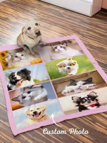 1 pièce Couverture photo personnalisée, couverture personnalisée avec photo et texte, couverture collage photo, couverture chien personnalisée, couvertures pour chiens personnalisées, jeté personnalisé, couverture avec photo de chien, couverture collage, pour le bureau, couverture photo meilleur ami, couverture douillette, cadeau photo de famille, cadeau de mariage, cadeau d'anniversaire, cadeau fête des mères, cadeau fête des pères, cadeau pour maman/papa, cadeau pour ami, cadeau pour elle