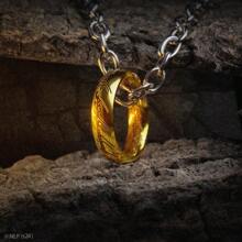 Cinereplicas LOTR Vòng cổ One Ring Trang sức - Vàng - Xem 6