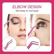 FADVAN FADVAN 1 Pc Eyelash Comb Tweezers+60pcs 40D 8-14MM Mix DIY Heat Bonded Cluster Lashes Extension Tweezer Stainless Steel Anti-Static Non-Magnetic Makeup Tools
