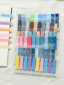 1200 Sheets In 6 Styles Sticky Notes Index Tabs Can Be Written And Used As Stickers, Bookmarks And Page Markers For Classification And Indexing. Strong Adhesion And Available In 6 Designs. - Multicolor - View 3