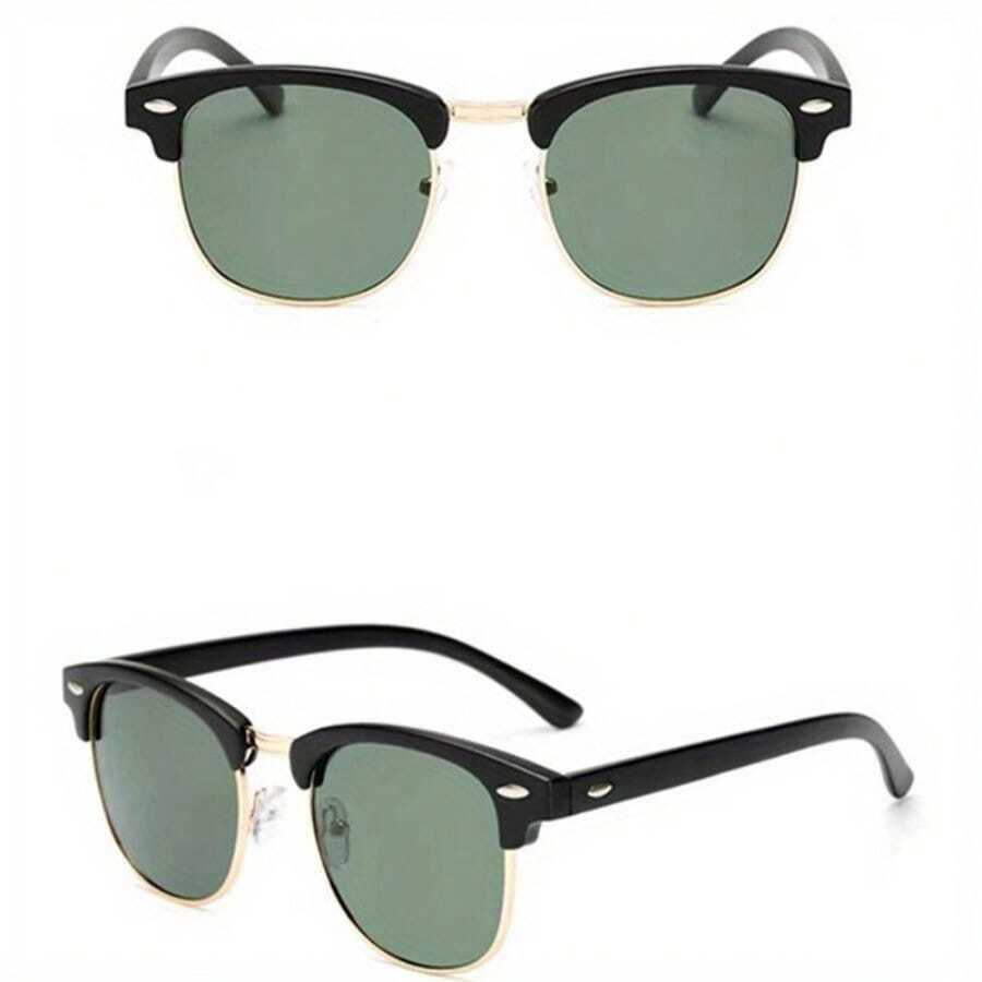 1pc Men's Fashion Round Polarized Fashion Glasses, Men's Classic Retro