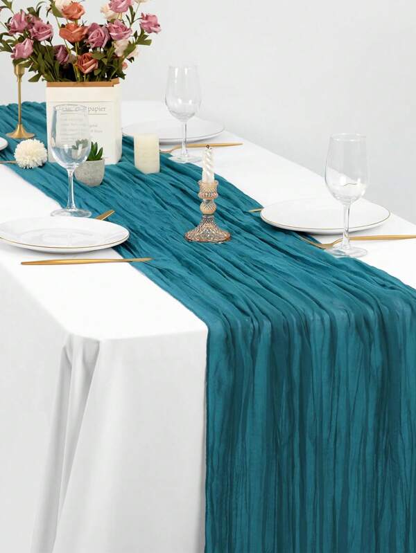 1pc Bohemian Style Wedding Country Purple Table Runner Made Of Bali Cheese/Nanjing Fabric