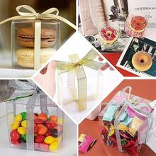 10pcs Clear Plastic Boxes For Gifts Pvc Packing Box Gift Packaging Transparent Candy Box Wedding Gift Boxes Wedding Party Favors - White - View 7