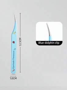 1 Pc Lash Tweezers Eyelash Extension Tweezers, Stainless Steel Straight Tip Tweezers Curved Tip Tweezers Individual Volume Eyelash Tweezers Isolation Tweezers False Lash Application Tools