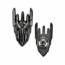 Cinereplicas LOTR Lord Of The Rings Helm Of Sauron Magnetic Pin Jewelry - Antique Silver - View 1