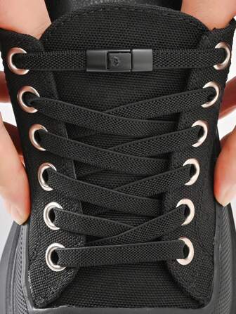 1 par de cordones elásticos sin atar con hebilla de bloqueo, cordones de unicolor y coloridos de moda para zapatos de skate, zapatos deportivos, zapatos casuales, zapatillas de mujer y hombre, accesorios para zapatos, ideas de regalo