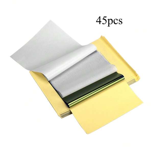 4Layers Tattoo Transfer Paper Thermal Transfer Paper Tattoo Machine Stencil Copy Tracing Paper Copier Stencil Accessories 45pcs