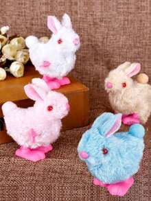 Juguete de cuerda de pollo al azar, lindo pollito saltarín de simulación, peluche de animal con resorte - Multicolor - Ver 7