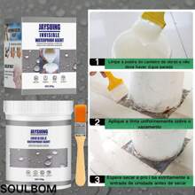 Agente de revestimento transparente à prova d'água invisível à prova de vazamentos cola de reparo condutora de parede invisível à prova d'água banheiro cozinha tubulação pia piso telhado à prova d'água