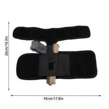 帶彈匣袋的踝部槍套，男女深度隱藏式彈腿套，可雙手握持 - 黑色 - 查看 3