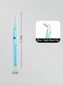 1 Pc Lash Tweezers Eyelash Extension Tweezers, Stainless Steel Straight Tip Tweezers Curved Tip Tweezers Individual Volume Eyelash Tweezers Isolation Tweezers False Lash Application Tools