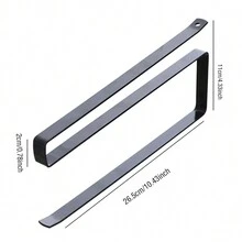 1pc Paper Towel Hanger Holder, Under Cabinet Paper Roll Iron Towel Hanging Holder Rack Kitchen Storage Organizer Tissue Hanger Organizer Rack, Home Kitchen Supplies,Storage,Kitchen Organiser,Kitchen Items,Room Decor,Home Decor. - Multicolor - View 4